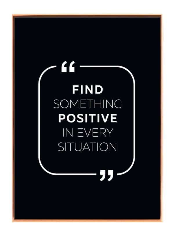 Find Noget Positivt Plakat