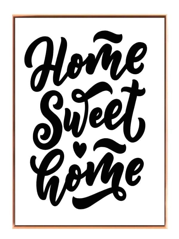Home Sweet Home Citat Plakat