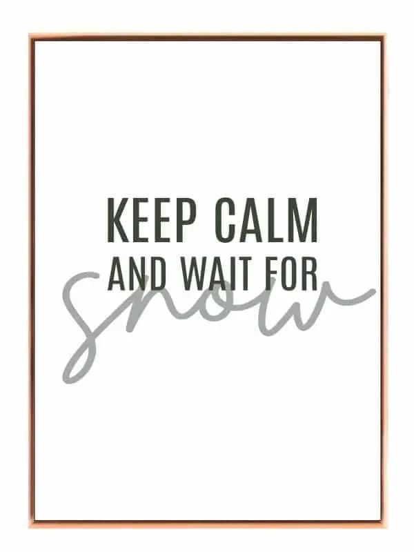 Keep Calm Og Vent Plakat