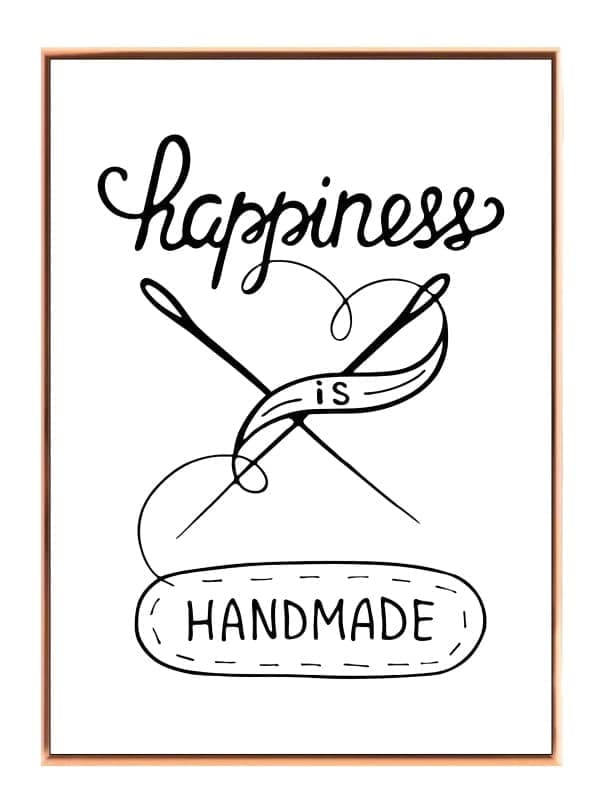 Happiness Is Handmade Plakat