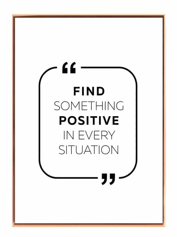 Find Det Positive Plakat