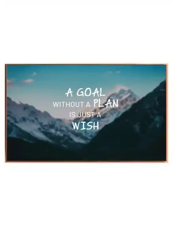 Mål og Plan Motivationsplakat