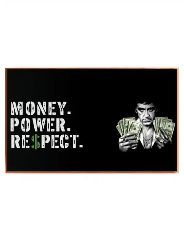 Penge Magt Respekt Plakat