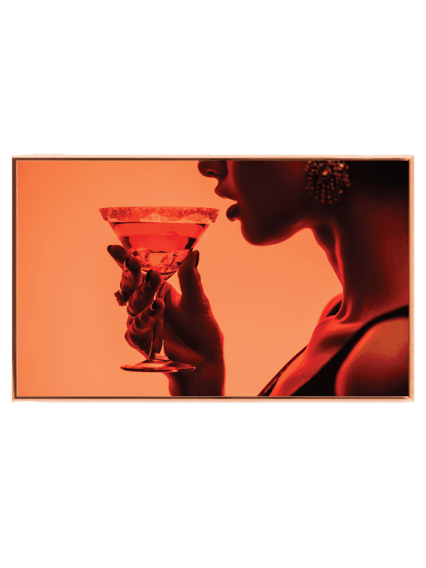 Elegant Cocktail Silhuet Plakat