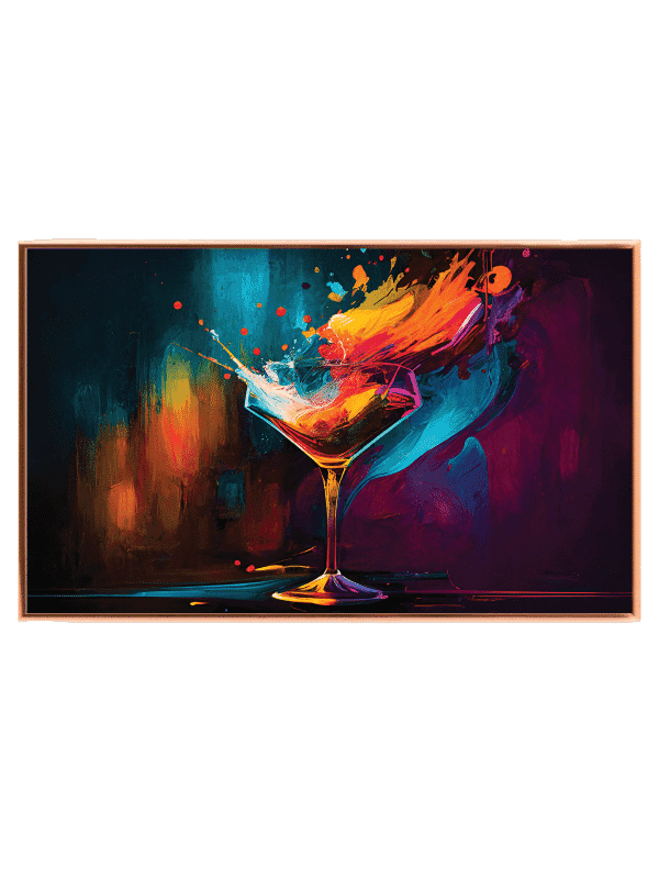 Abstrakt Cocktail I Farver Plakat