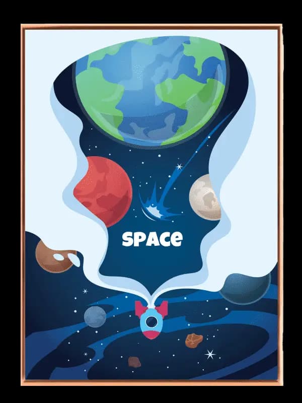 Magical Space Rocket Adventure Plakat