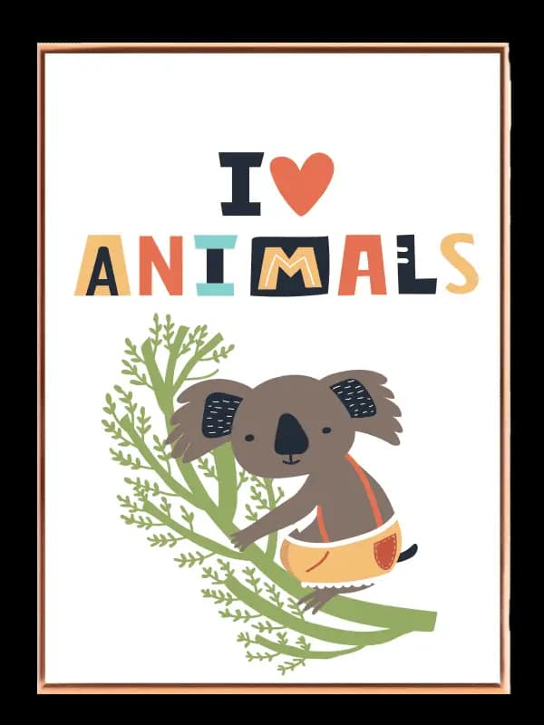 Playful Koala Love Plakat
