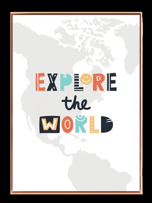 Playful Explore The World Plakat