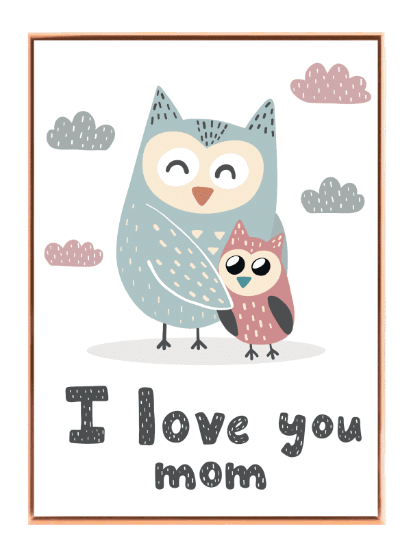 Gentle Owl Love Quote Plakat