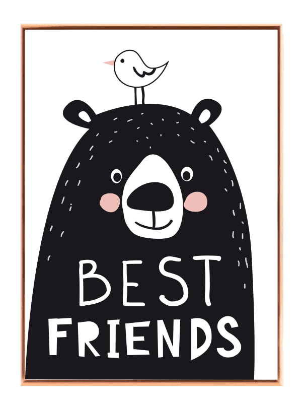 Happy Bear Best Friends Plakat
