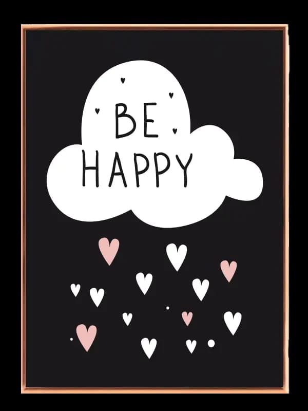 Be Happy Gentle Quote Plakat