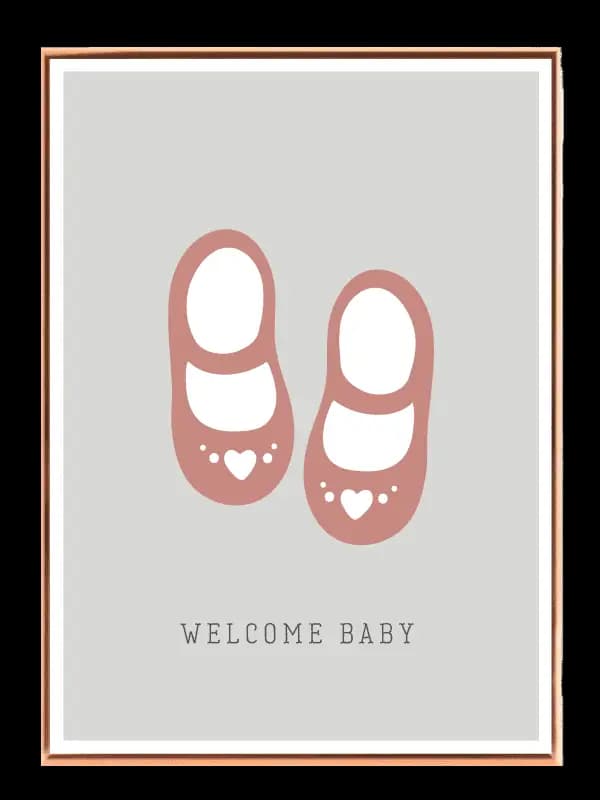 Gentle Baby Shoes Welcome Plakat