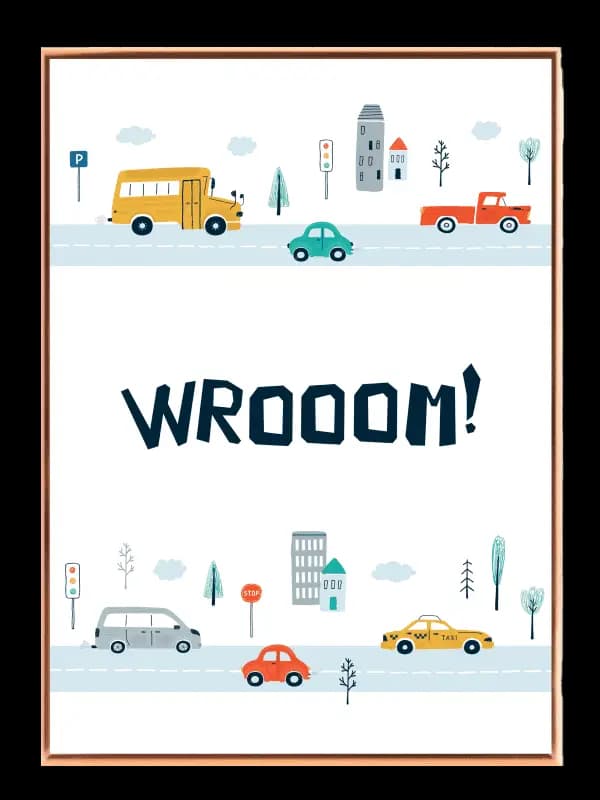 Playful City Vehicles Adventure Plakat