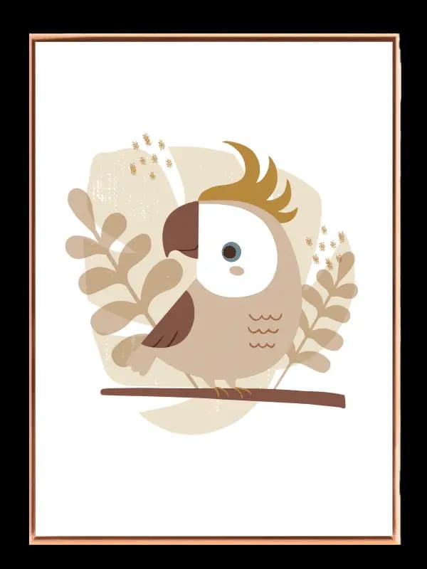 Gentle Baby Cockatoo Plakat