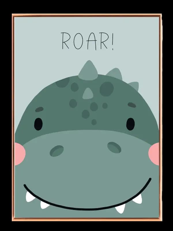 Gentle Happy Dinosaur Friend Plakat