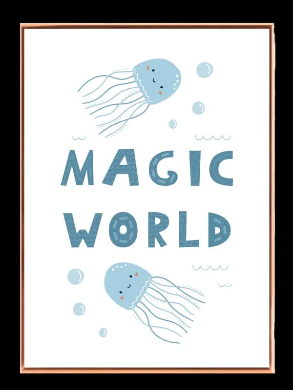 Magical Ocean Jellyfish Plakat