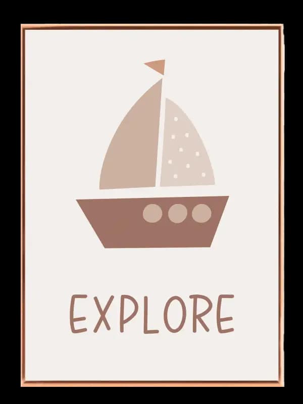 Gentle Little Sailboat Plakat