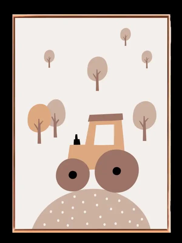 Cozy Tractor Adventure Plakat