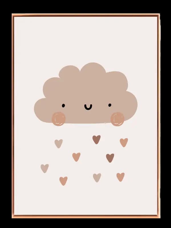 Gentle Smiling Cloud Plakat