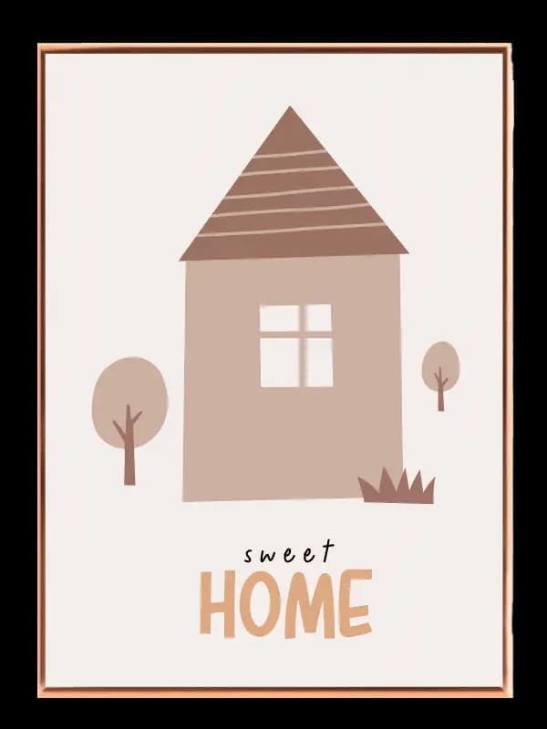 Cozy Sweet Home Quote Plakat