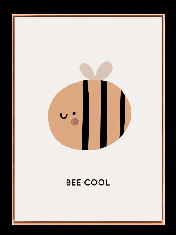 Cute Little Bee Plakat