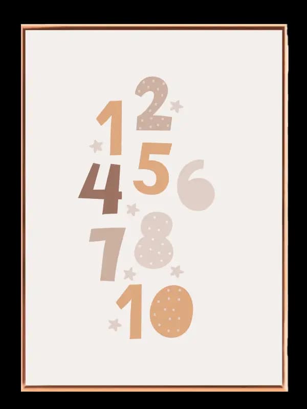 Gentle Numbers Dreamy Style Plakat