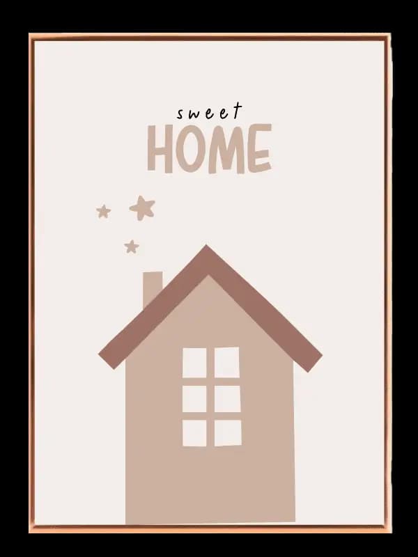 Cozy Sweet Home Illustration Plakat