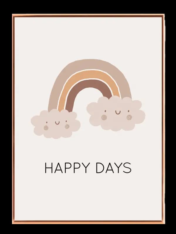 Happy Days Cozy Rainbow Plakat