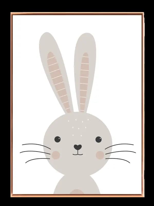 Gentle Bunny Nursery Charm Plakat