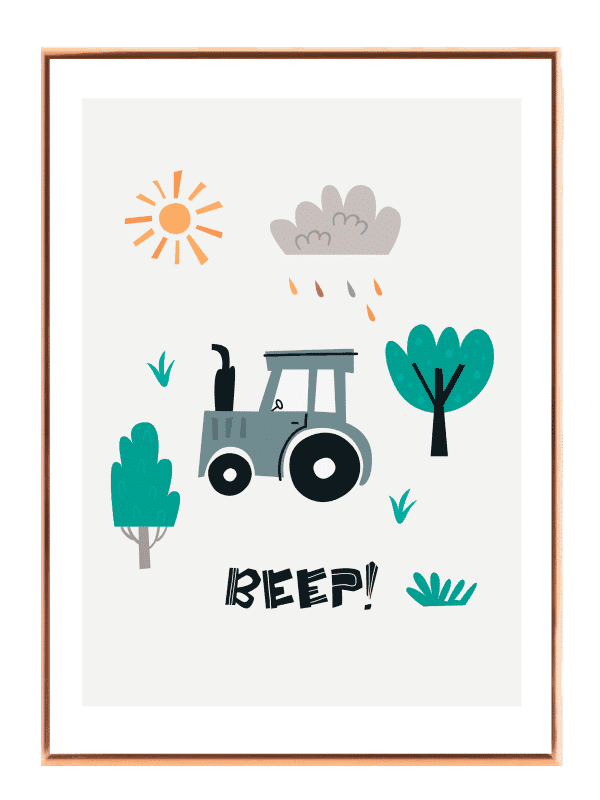 Playful Tractor Adventure Plakat