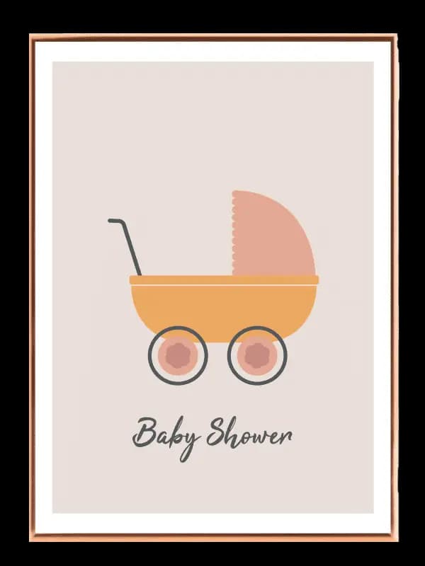 Gentle Baby Carriage Vehicles Plakat