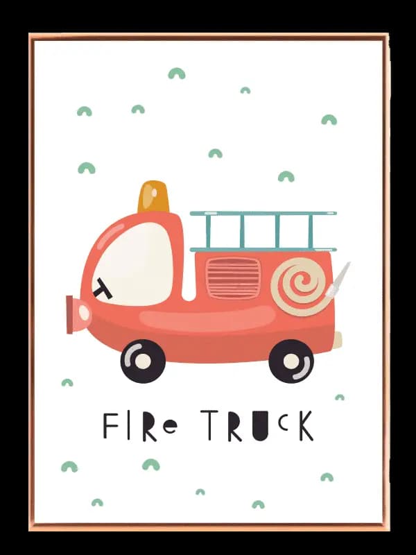 Playful Fire Truck Adventure Plakat