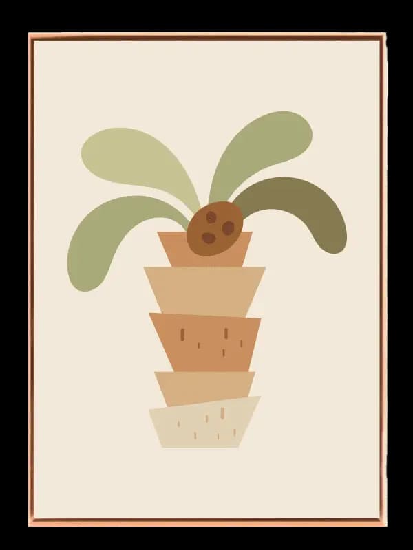 Gentle Earthy Nursery Plant Plakat