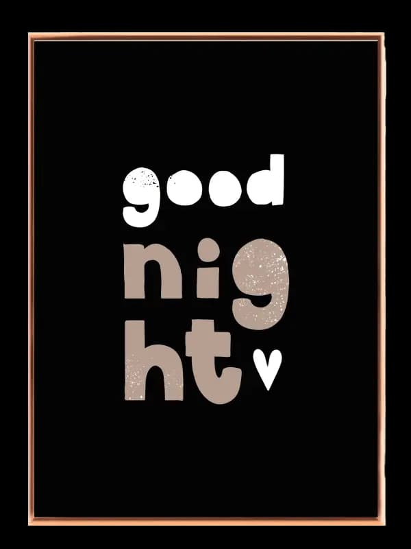 Gentle Good Night Quote Plakat