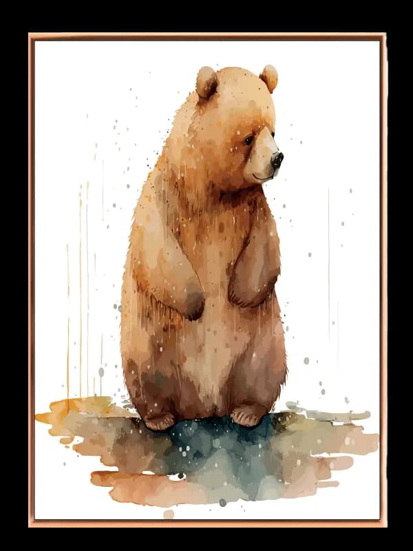 Gentle Brown Bear Plakat