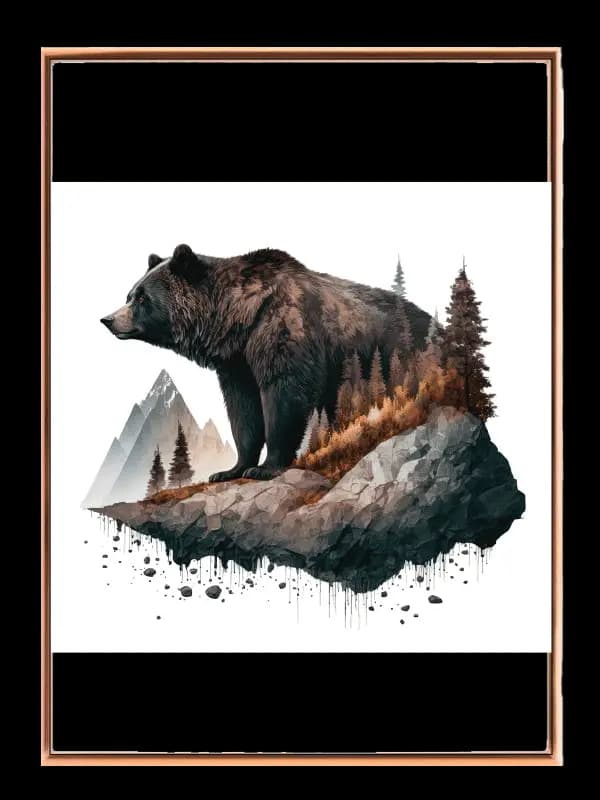 Majestic Forest Bear Plakat