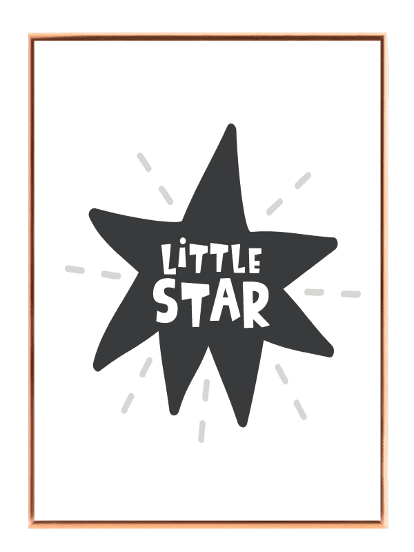 Gentle Little Star Quote Plakat