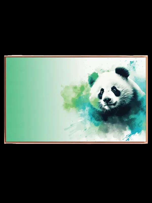 Playful Panda Watercolor Plakat