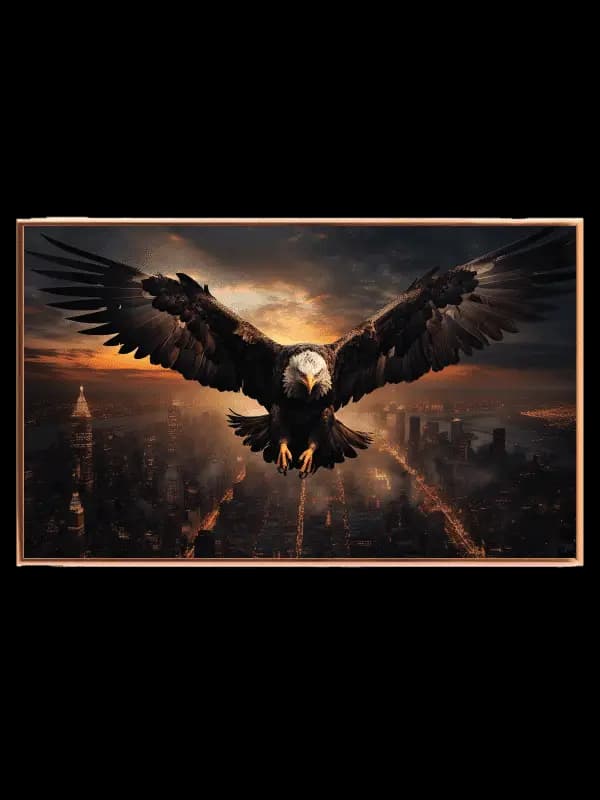 Majestic Eagle At Sunset Plakat