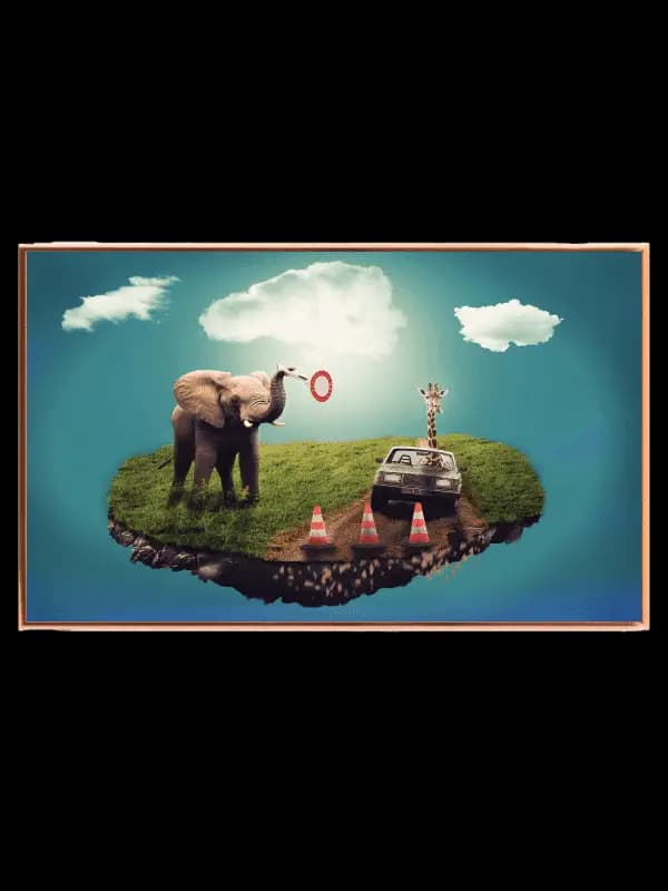 Playful Safari Adventure Plakat