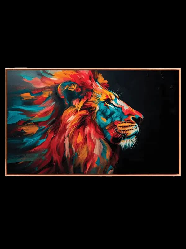 Vibrant Brave Lion Plakat