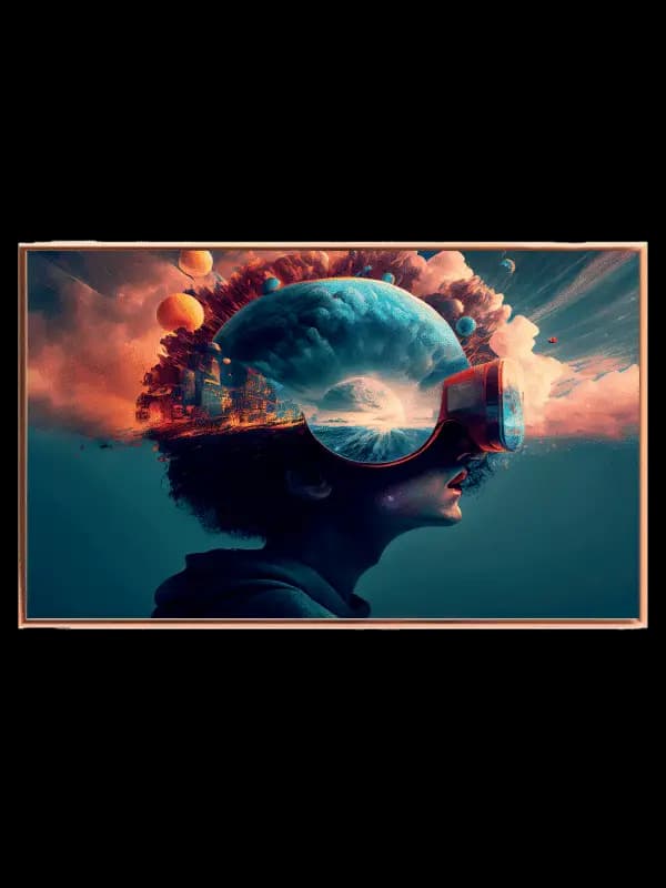 Dreamy Space Explorer Vision Plakat
