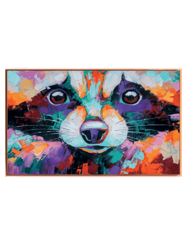 Playful Raccoon Face Plakat