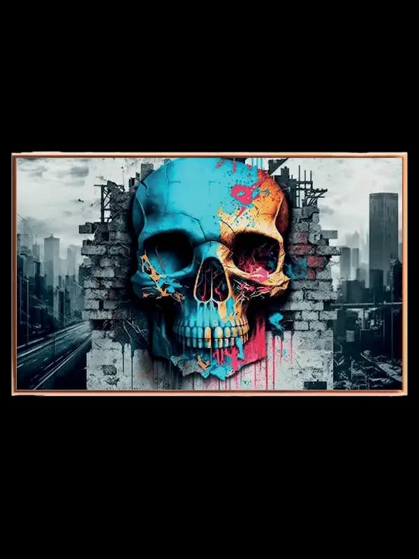 Urban Colorful Skull Plakat