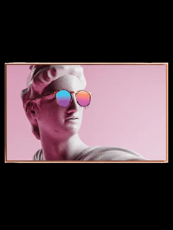 Cool Retro Statue Plakat