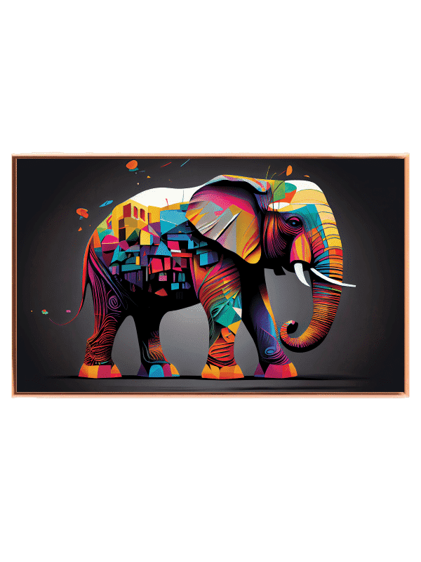 Colorful Magical Elephant Plakat