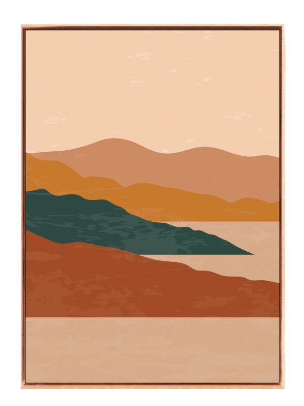 Earthtone Mountain Layers Plakat