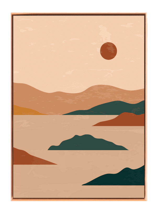 Sunset Desert Horizon Plakat