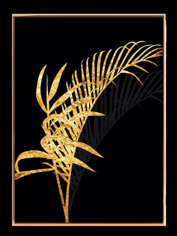 Golden Palm Leaf Plakat