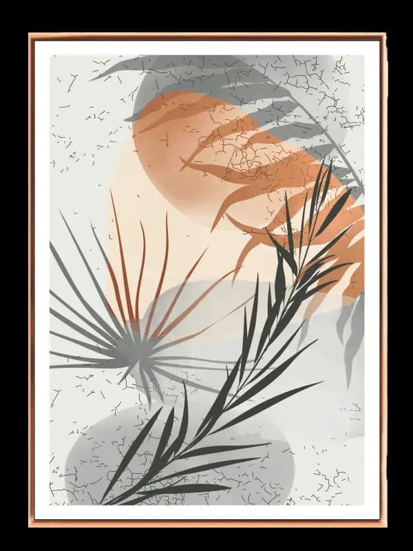 Palm Leaf Silhouettes Plakat